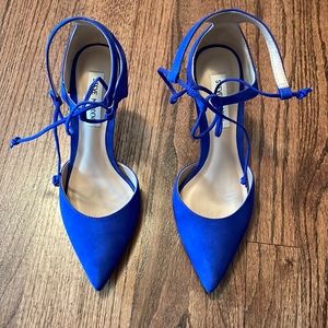 Steve Madden Royal Blue Lace-Up Stiletto Heels - 8.5, Great Condition!